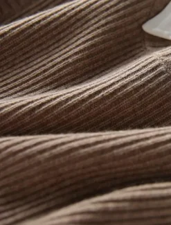 New Women's Sweater Vest Stylish Casual Soft Solid Color Ribbed Crew Neck Buttons Oversized Sleeveless Knit Outdoor Daily Going out Brown Khaki Summer Fall Women Pullovers & Tops