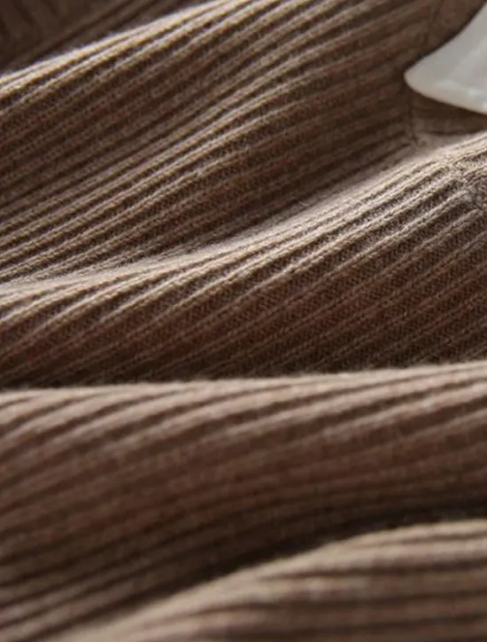 New Women's Sweater Vest Stylish Casual Soft Solid Color Ribbed Crew Neck Buttons Oversized Sleeveless Knit Outdoor Daily Going out Brown Khaki Summer Fall Women Pullovers & Tops