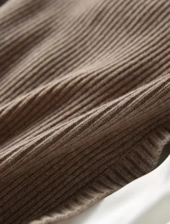 New Women's Sweater Vest Stylish Casual Soft Solid Color Ribbed Crew Neck Buttons Oversized Sleeveless Knit Outdoor Daily Going out Brown Khaki Summer Fall Women Pullovers & Tops