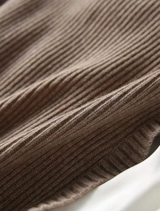 New Women's Sweater Vest Stylish Casual Soft Solid Color Ribbed Crew Neck Buttons Oversized Sleeveless Knit Outdoor Daily Going out Brown Khaki Summer Fall Women Pullovers & Tops