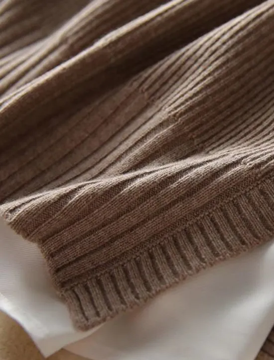 New Women's Sweater Vest Stylish Casual Soft Solid Color Ribbed Crew Neck Buttons Oversized Sleeveless Knit Outdoor Daily Going out Brown Khaki Summer Fall Women Pullovers & Tops