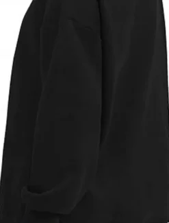 Online Women's Sweatshirt Casual Plain Street Dailywear Crew Neck Pocket Long Sleeve Black Pink Khaki Fall Winter Women Hoodies & Sweatshirts