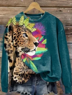 New Women's Sweatshirt Pullover Graphic Casual Sports Print Active Sportswear Round Neck Long Sleeve Top Micro-elastic Fall & Winter Comfrt Breathable Soft Fabric Women Hoodies & Sweatshirts