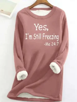 Outlet Women's Sweatshirt Pullover Fuzzy Comfrt Sherpa Fleece Lined Letter Street Casual Round Neck Crewneck Long Sleeve Black Yellow Pink Red Violet Fall & Winter Women Hoodies & Sweatshirts