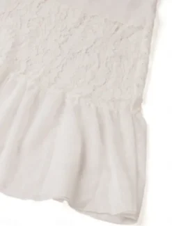 New Women's Swimsuits Cover Up Swimsuit Lace Patchwork Vacation Beach Wear Solid Color V Neck Long Sleeve Bathing Suits Women Cover Up