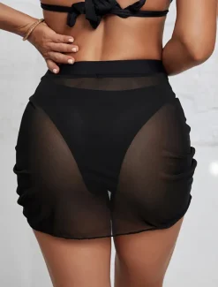 Clearance Women's Swimsuits Swim Dress Swimsuit Cut Out Vacation Beach Wear Plain Sleeveless Bathing Suits Women Cover Up