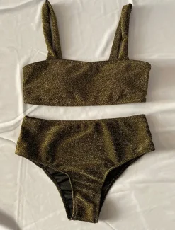Best Women's Swimwear Bikini Swimsuit Elegant Vacation Solid Color Sleeveless Bathing Suits Women Bikinis