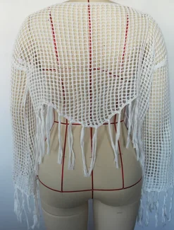 Women's Swimwear Cover Up Swim Dress Swimsuit Cut Out Vacation Beach Wear Plain Long Sleeve Bathing Suits Women Cover Up