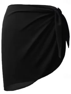Best Women's Swimwear Cover Up Swimsuit Vacation Fashion Solid Color Sleeveless Bathing Suits Women Cover Up