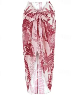 Outlet Women's Swimwear One Piece 2 Piece Swimsuit Backless Tummy Control High Waist Slim Vacation Beach Wear Floral Strapless Sleeveless Bathing Suits Women One-Pieces