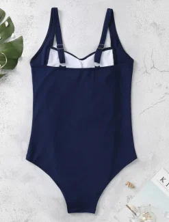 Hot Women's Swimwear One Piece Monokini Bathing Suits Swimsuit Ruched Tummy Control Slim Elegant Basic Solid Color Plain Strap Sleeveless Bathing Suits Women One-Pieces