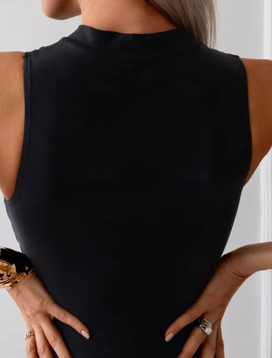 Women's Swimwear One Piece Monokini Swimsuit Backless Tummy Control High Waist Slim Vacation Beach Wear Solid Color High Neck Sleeveless Bathing Suits Women One-Pieces