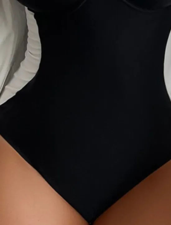 New Women's Swimwear One Piece Monokini Bathing Suits Cheeky Swimsuit Tummy Control High Waisted Beach Wear Sexy Color Block Strap Sleeveless Bathing Suits Women One-Pieces