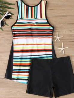 Women's Swimwear Tankini Swimsuit Vacation Tropical Paisley Strapless Bathing Suits Women Tankinis
