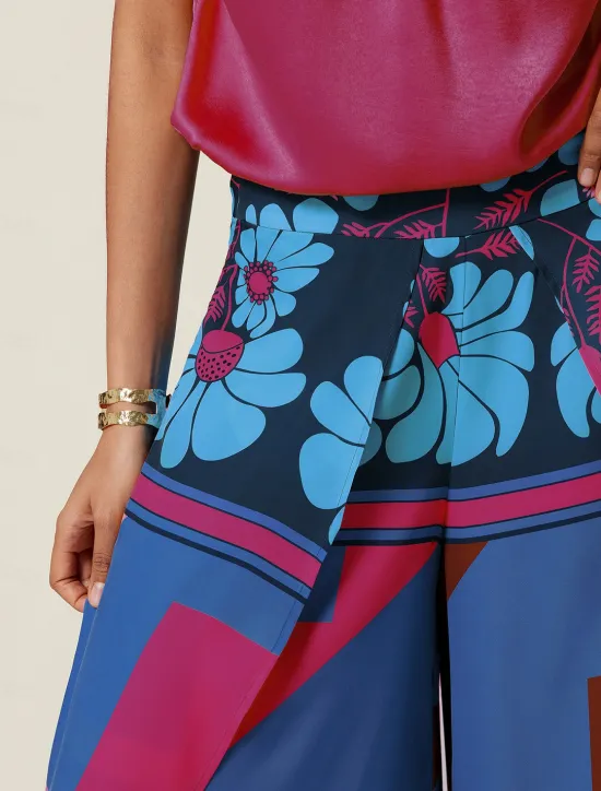 Hot Women's Swing Full Length Satin Micro-elastic Pants Birthday Weekend Blue Rose Red Spring & Summer S M L Women Pants