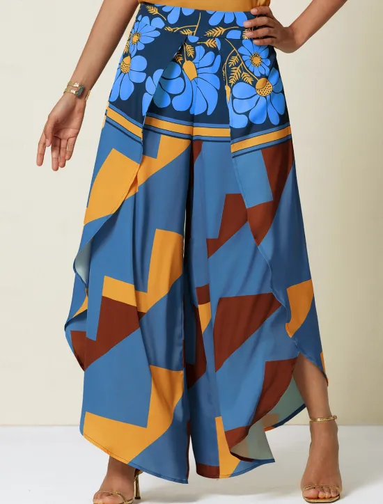 Hot Women's Swing Full Length Satin Micro-elastic Pants Birthday Weekend Blue Rose Red Spring & Summer S M L Women Pants