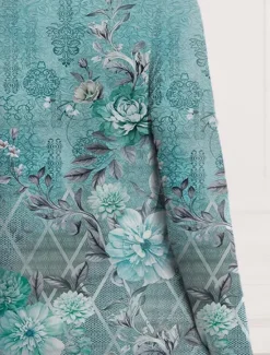 New Women's T shirt Crew Neck Long Sleeve Tunic Casual Print Regular Tops Daily Spring Fall Women Boho Tops