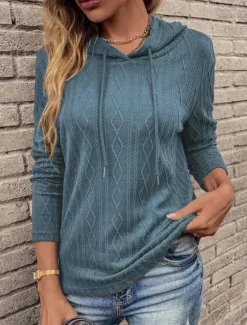 Women's T Shirt Fashion Modern Casual Short Sleeve Regular Tops Crew Neck Daily Weekend Wine Blue Brown Gray Summer Women Hoodies & Sweatshirts