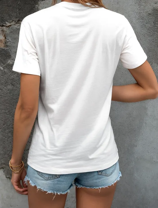 Online Women's T Shirt Graphic Cat Star Vintage Stylish Classic Short Sleeve Crew Neck Round Neck Regular Tops Daily Weekend Print Black White Yellow Red Blue Summer Spring Women T-Shirts