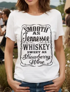 Outlet Women's T Shirt Graphic Letter Vintage Stylish Classic Short Sleeve Crew Neck Round Neck Regular Tops Daily Weekend Print Black White Yellow Red Blue Summer Spring Women T-Shirts