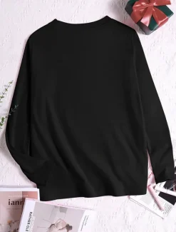 Online Women's T Shirt Heart Graphic Vintage Stylish Classic Long Sleeve Crew Neck Round Neck Regular Tops Daily Print Black Blue Khaki Rose Pink Summer Spring Fall Women T-Shirts