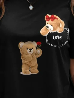 Discount Women's T Shirt LOVE Graphic Animal Vintage Stylish Classic Short Sleeve Crew Neck Round Neck Regular Tops Daily Weekend Print Black White Yellow Pink Red Summer Spring Women T-Shirts