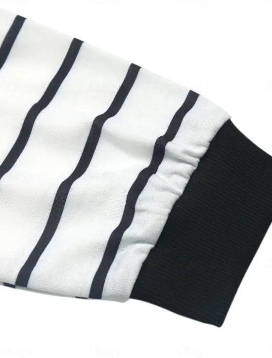 Discount Women's T Shirt Striped Fashion Modern Casual Long Sleeve Crew Neck Regular Tops Daily Weekend Fall Winter Women T-Shirts
