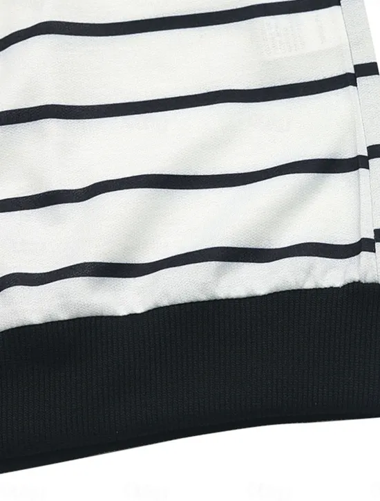 Discount Women's T Shirt Striped Fashion Modern Casual Long Sleeve Crew Neck Regular Tops Daily Weekend Fall Winter Women T-Shirts