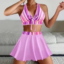 Discount Women's Tankini Two Piece Swimsuit Backless Swimwear Patchwork Swimwear Black Yellow Breathable Quick Dry Lightweight Sleeveless - Swimming Surfing Beach Summer Spring Women Bikinis
