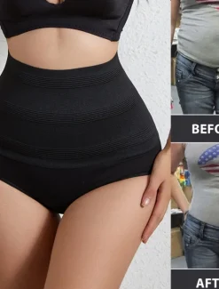 Sale Women's Thong Shapewear High Waist Cincher Body Shaper Tummy Control Panties Slimming Briefs Home Outfits Women Shapewear