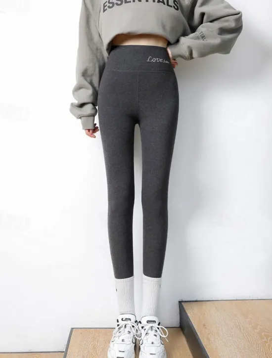 Clearance Women's Tights Leggings Plain High Waist Ankle-Length Nude Women Leggings