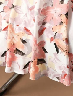 Clearance Women's Tights Skirt Fashion Casual Maxi High Waist Skirts Floral Print Vacation Date Yellow Pink Blue Summer Chiffon Women Skirts