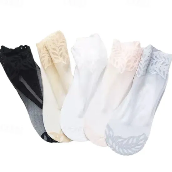 Outlet Women's Toe Socks Daily Holiday Lace Spandex Nylon Sexy 1 Pair Women Socks