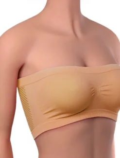 Women's Top Pure Color Fashion Hot Comfort Home Street Daily Nylon Breathable Bandeau Sleeveless Summer Spring Home Outfits Women Lingerie