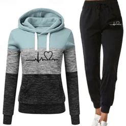 Best Women's Tracksuit Sweatsuit 2 Piece Casual Winter Long Sleeve Breathable Quick Dry Moisture Wicking Gym Workout Running Jogging Sportswear Activewear Color Block Violet Black White Women Two Piece Sets