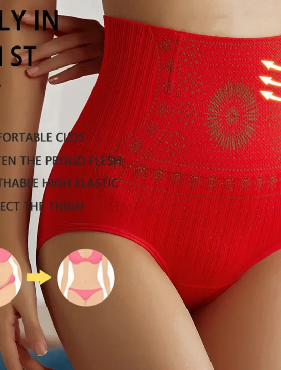 Discount Women's Tummy Control Thong Shapewear for Women High Waist Shaping Panties Mesh Girdle Seamless Slimming Body Shaper Underwear Home Outfits Women Shapewear