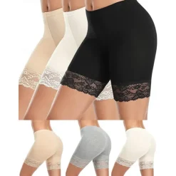 Online Women's Underwear Shorts Leggings Modal Lace Solid Colored Short Nude Home Outfits Women Shapewear