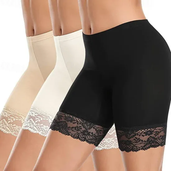 Online Women's Underwear Shorts Leggings Modal Lace Solid Colored Short Nude Home Outfits Women Shapewear