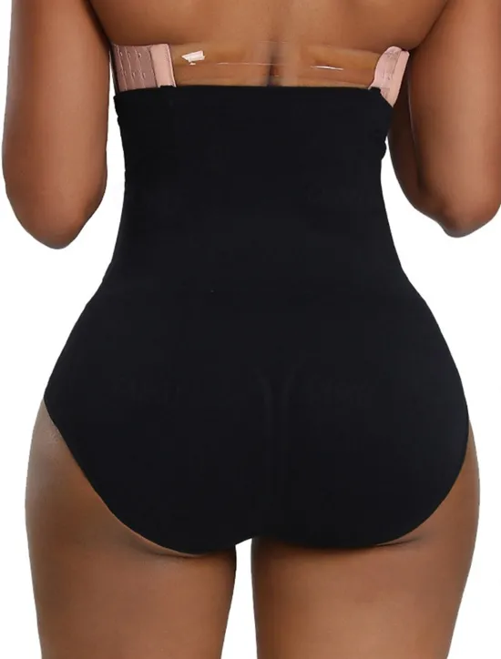 Discount Women's Underwear Shorts Shapewear Fashion Shapewear Corsets Short High Waist Plain Tummy Control Butt Lift Comfort High Elasticity Casual Daily skin Black (BLACK) Slim Women Shapewear