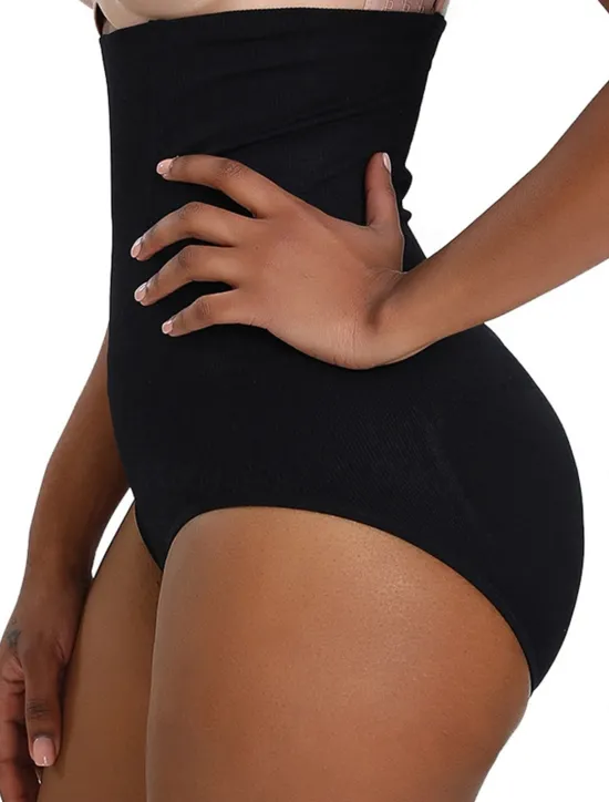Discount Women's Underwear Shorts Shapewear Fashion Shapewear Corsets Short High Waist Plain Tummy Control Butt Lift Comfort High Elasticity Casual Daily skin Black (BLACK) Slim Women Shapewear
