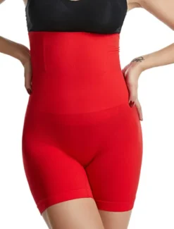 Outlet Women's Underwear Shorts Scrunch Butt Shorts Plain High Waist Short Black Home Outfits Women Shapewear