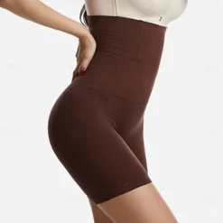 New Women's Underwear Shorts Scrunch Butt Shorts Shapewear Fashion Casual Comfort Short High Waist Plain Tummy Control Butt Lift Comfort High Elasticity Home Daily Gym Black Red Brown Apricot Skinny Women Shapewear