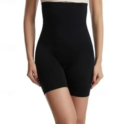 New Women's Underwear Shorts Scrunch Butt Shorts Shapewear Fashion Casual Comfort Short High Waist Plain Tummy Control Butt Lift Comfort High Elasticity Home Daily Gym Black Red Brown Apricot Skinny Women Shapewear