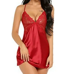 Outlet Women's Valentine Night Dress Sexy Lingerie Nightgown Lace Vacation Backless Green White Home Outfits Date Night Outfit Women Lingerie
