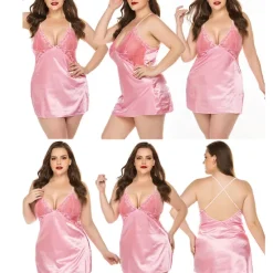 Outlet Women's Valentine Night Dress Sexy Lingerie Nightgown Lace Vacation Backless Green White Home Outfits Date Night Outfit Women Lingerie