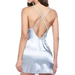 Outlet Women's Valentine Night Dress Sexy Lingerie Nightgown Lace Vacation Backless Green White Home Outfits Date Night Outfit Women Lingerie