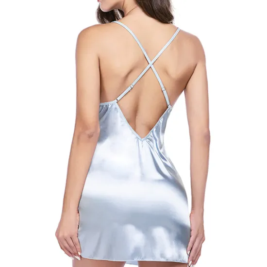 Outlet Women's Valentine Night Dress Sexy Lingerie Nightgown Lace Vacation Backless Green White Home Outfits Date Night Outfit Women Lingerie