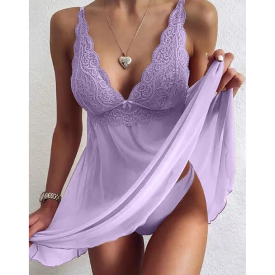 Best Women's Valentine Night Dress Sexy Lingerie Plus Size Dress Bodies Chemises Negligees Dress Pure Color Hot Comfort Soft Home Breathable V Wire Sleeveless Summer Spring Home Outfits Date Night Outfit Women Sleepwear|Lingerie