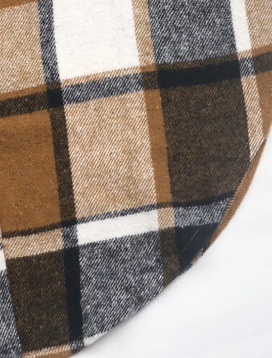 Hot Women's Vest Outdoor Street Daily Wear Fall Winter Long Coat Regular Fit Thermal Warm Breathable Stylish Casual Jacket Sleeveless Stripes and Plaid with Pockets Print Orange Green Khaki Women Vest