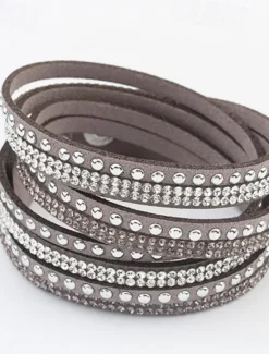 Online Women's Vintage Bracelet Loom Bracelet Retro Fashion Weave Fashion Simple Elegant Holiday Leather Bracelet Jewelry Black / White / Pink For Party Evening Gift Holiday Birthday Festival Women Trendy Jewelry
